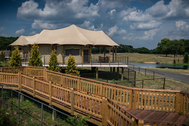 safari tent exterior